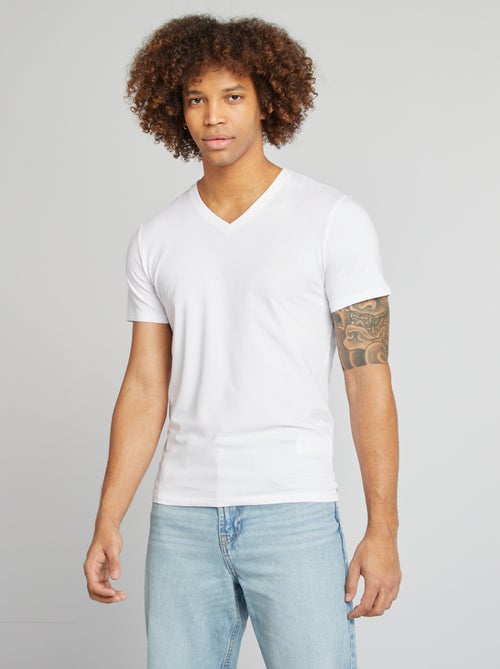 Regular T-shirt van stretchstof - Kiabi
