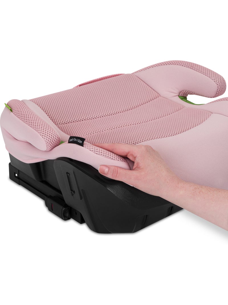 Réhausseur auto lionelo luuk fix i-size - isofix - 125-150 cm - groupe 3 Rose - Kiabi