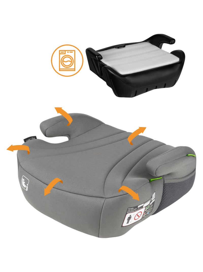 Rehausseur auto LIONELO Luuk i-Size - 125-150 cm - Groupe 3 (22-36 kg) - Léger Gris - Kiabi