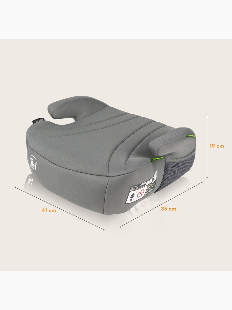 Rehausseur auto LIONELO Luuk i-Size - 125-150 cm - Groupe 3 (22-36 kg) - Léger Gris - Kiabi