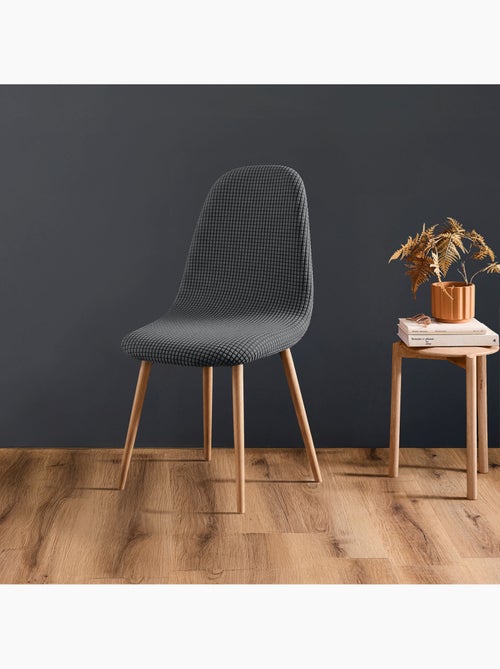 Rekbare scandinavische stoelhoes van gewafeld textiel - Kiabi