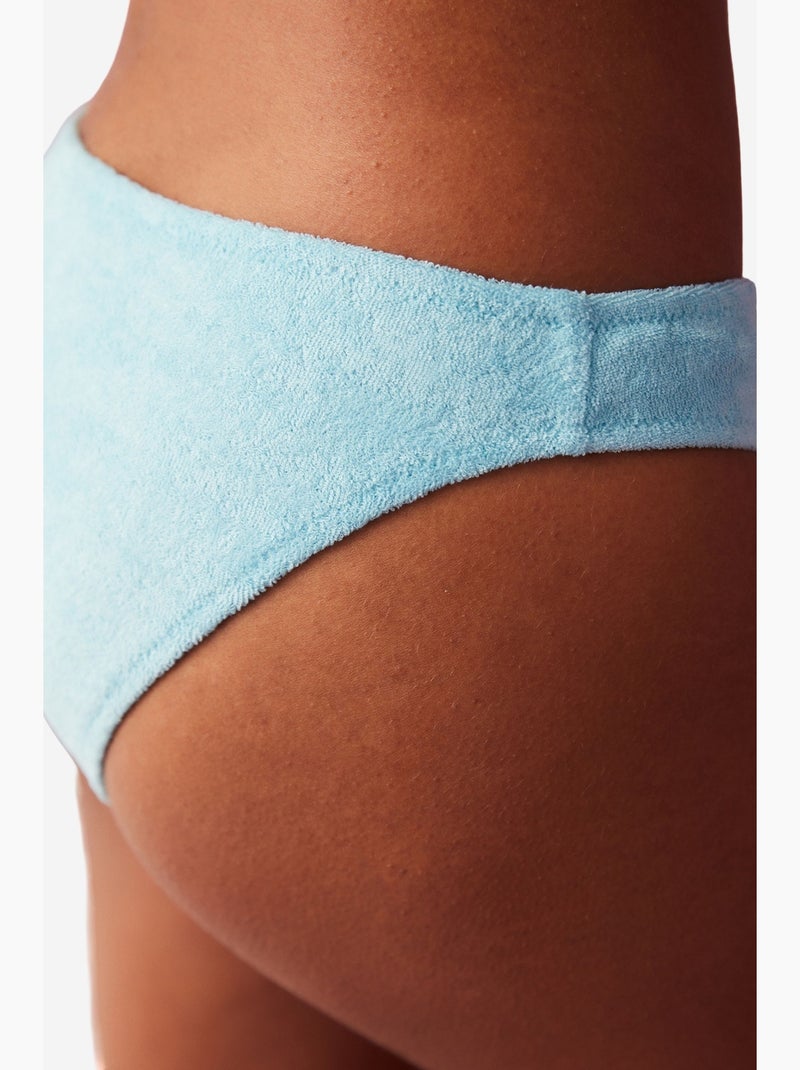 Relax slip badstof bikinibroekje penti Hemelsblauw - Kiabi