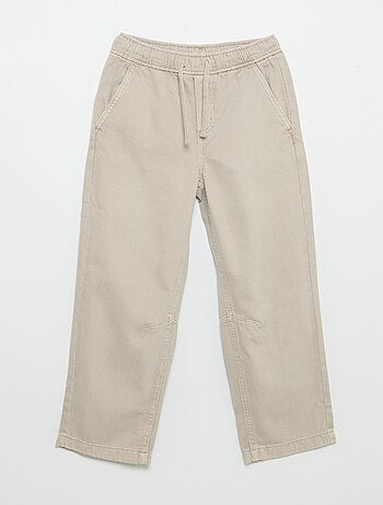 Relaxed fit-broek met elastische taille