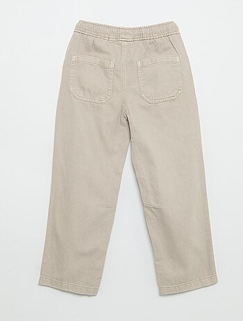 Relaxed fit-broek met elastische taille