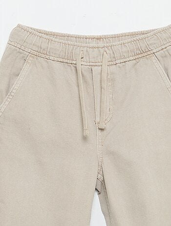 Relaxed fit-broek met elastische taille