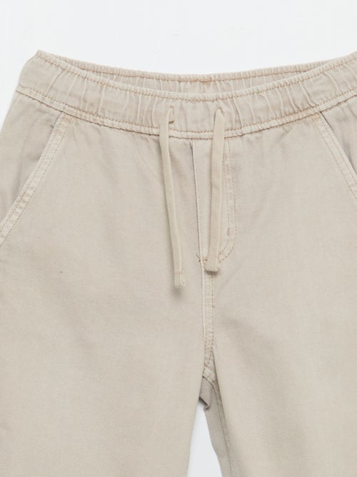 Relaxed fit-broek met elastische taille - Kiabi
