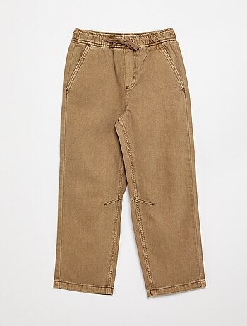 Relaxed fit-broek met elastische taille