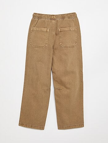 Relaxed fit-broek met elastische taille