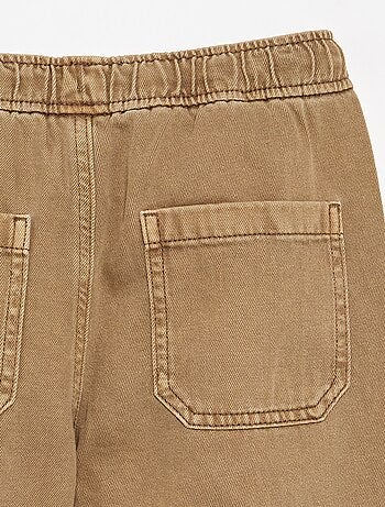 Relaxed fit-broek met elastische taille