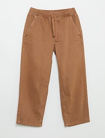 Relaxed fit-broek met elastische taille