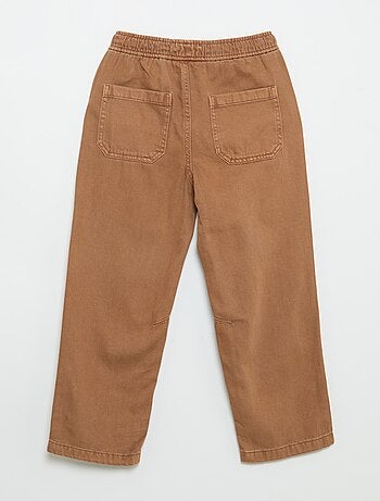 Relaxed fit-broek met elastische taille