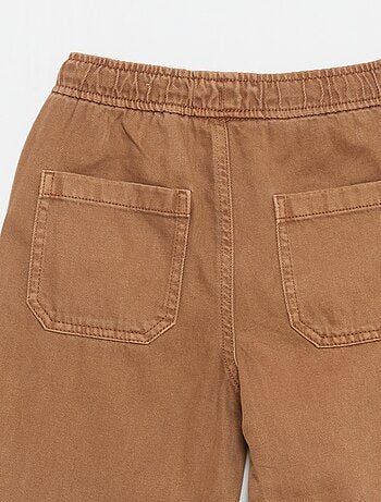 Relaxed fit-broek met elastische taille