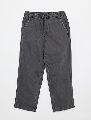 Relaxed fit-broek met elastische taille
