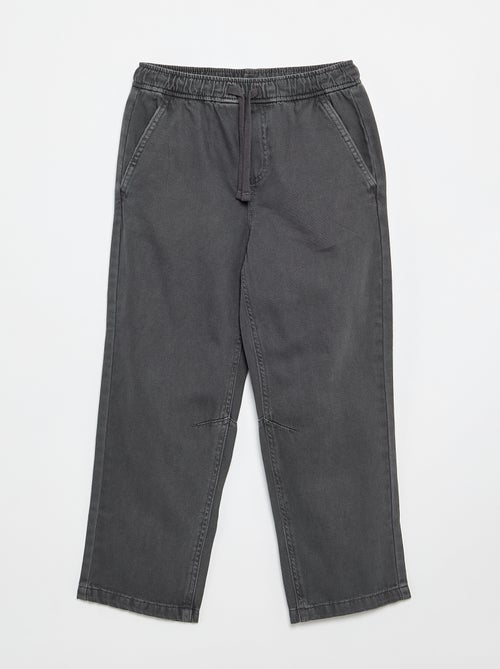 Relaxed fit-broek met elastische taille - Kiabi