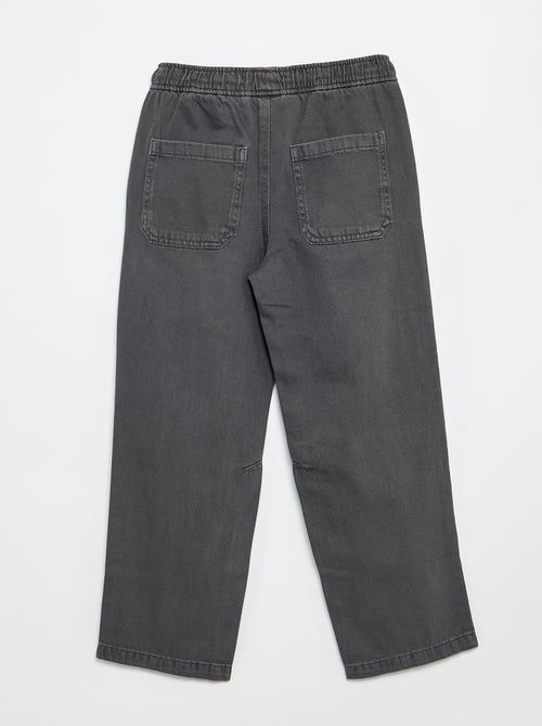 Relaxed fit-broek met elastische taille - Kiabi