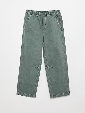 Relaxed fit-broek met elastische taille