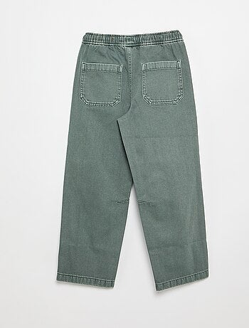 Relaxed fit-broek met elastische taille