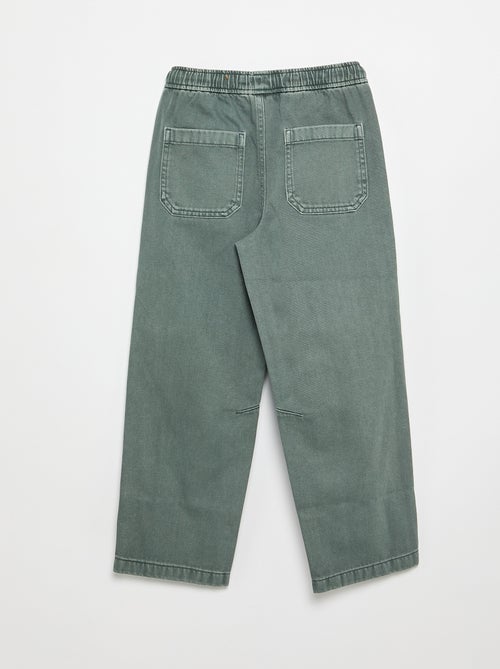 Relaxed fit-broek met elastische taille - Kiabi