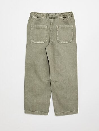 Relaxed fit-broek met elastische taille