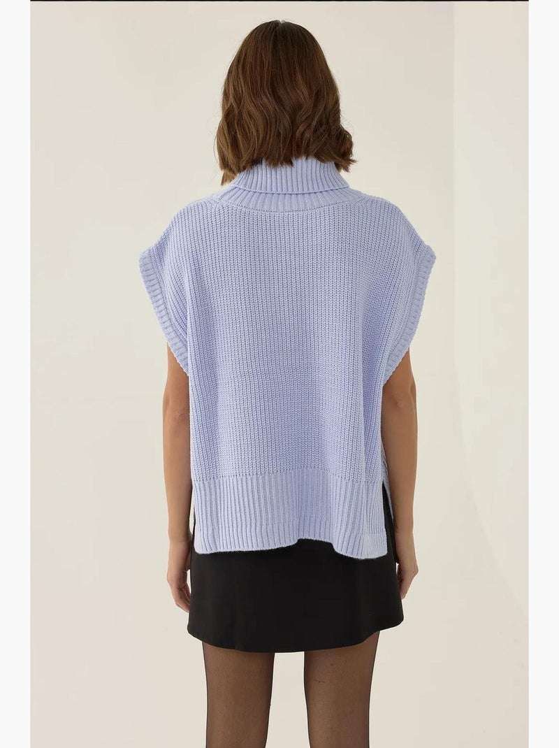 Relaxed fit coltrui-sweater vest hiccup Blauw - Kiabi
