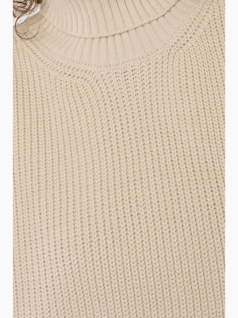 Relaxed fit coltrui-sweater vest hiccup Crème - Kiabi