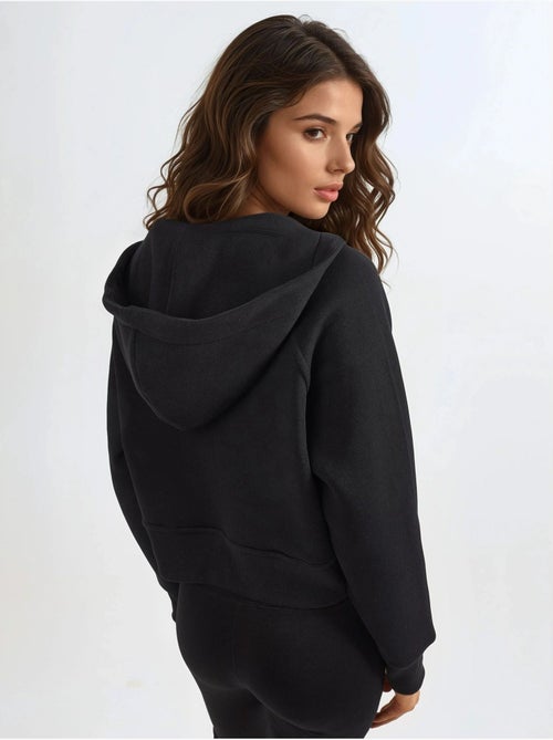 Relaxed fit hoodie met rits hiccup - Kiabi Relaxed fit hoodie met rits hiccup - Kiabi
