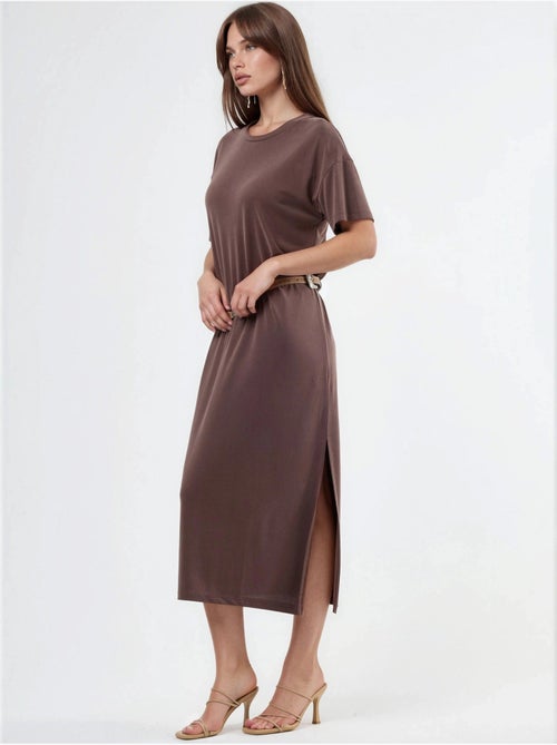 Relaxed fit midi-jurk hiccup - Kiabi Relaxed fit midi-jurk hiccup - Kiabi