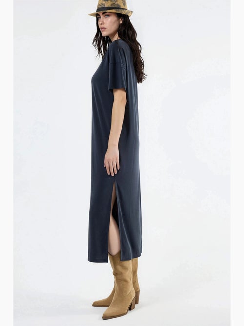 Relaxed fit midi-jurk hiccup - Kiabi Relaxed fit midi-jurk hiccup - Kiabi
