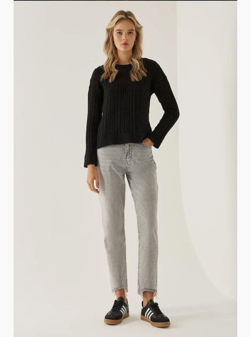 Relaxed fit trui met ronde hals hiccup - Kiabi