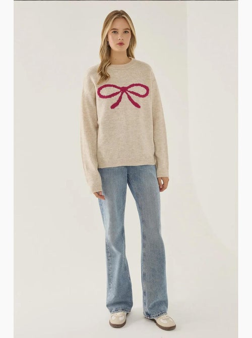 Relaxed fit trui met strikdetail hiccup - Kiabi Relaxed fit trui met strikdetail hiccup - Kiabi