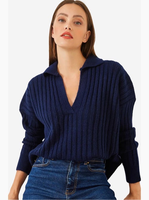 Relaxed fit trui met v-hals lucci - Kiabi