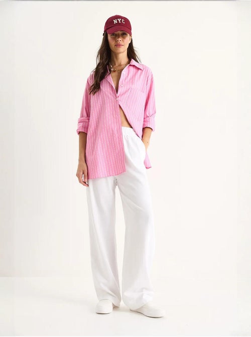 Relaxed fit wijde broek met trekkoord lucci - Kiabi Relaxed fit wijde broek met trekkoord lucci - Kiabi