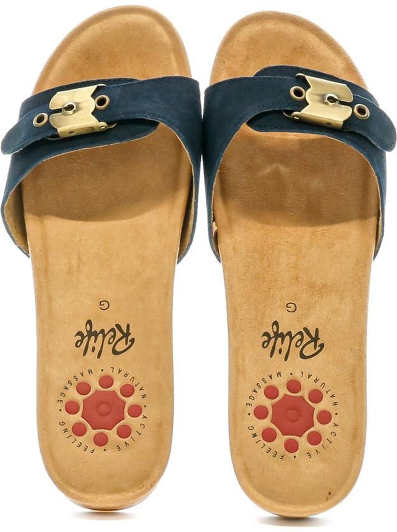 Relife jalband marine sandalen voor dames Marineblauw - Kiabi