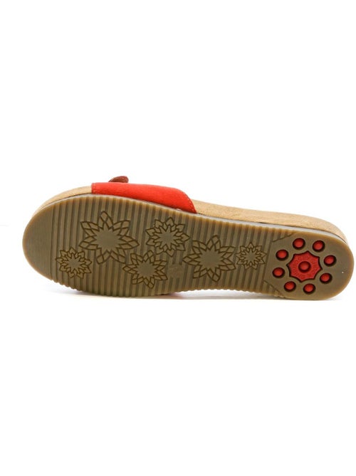 Relife jalband rode sandalen voor dames - Kiabi