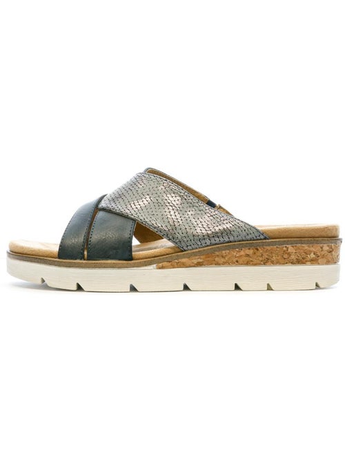 Relife joibale marineblauwe sandalen voor dames - Kiabi
