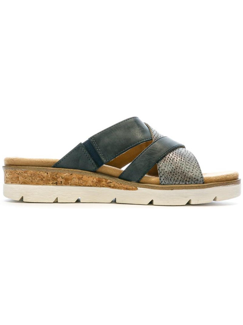 Relife joibale marineblauwe sandalen voor dames Marineblauw - Kiabi