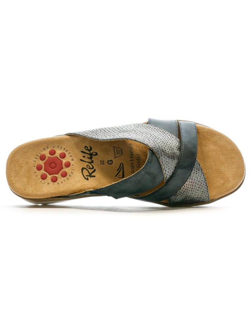 Relife joibale marineblauwe sandalen voor dames Marineblauw - Kiabi