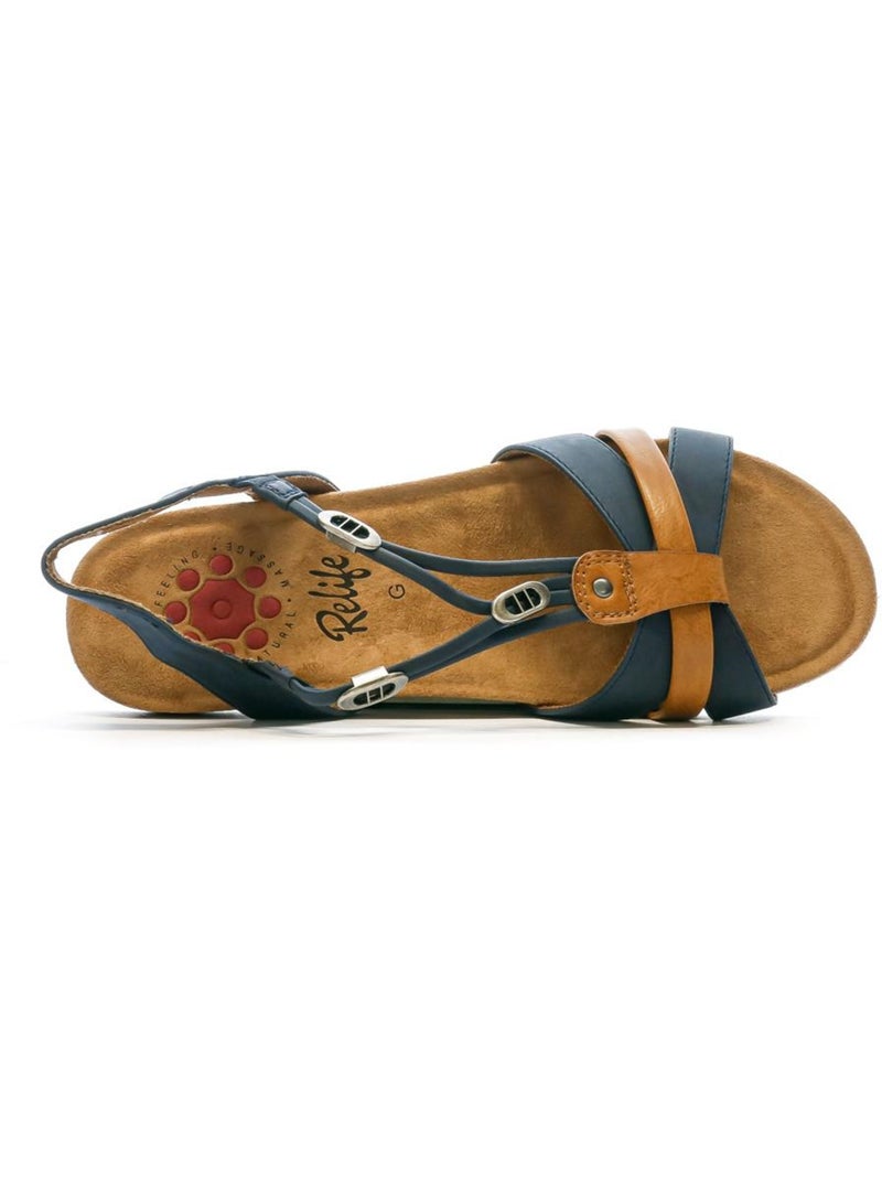 Relife jyltane marineblauwe sandalen voor dames Marineblauw - Kiabi