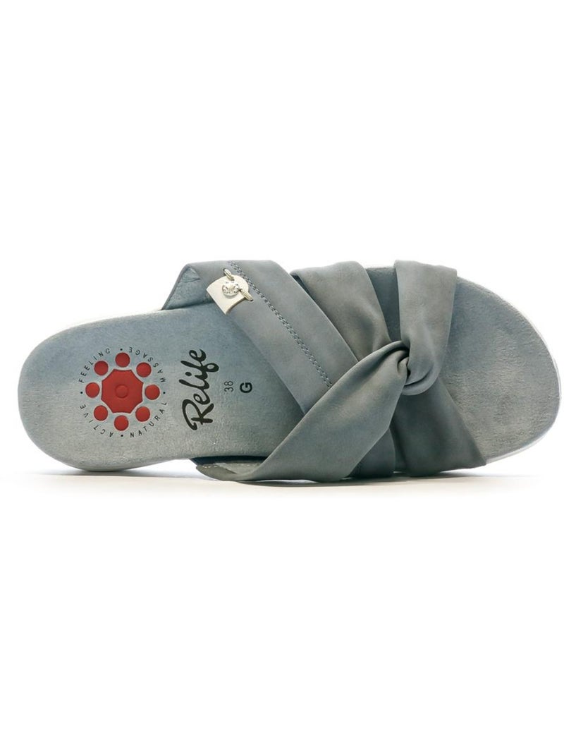 Relife lisandra blauwe sandalen voor dames Blauw - Kiabi