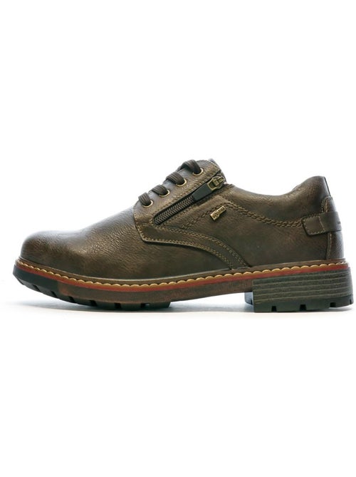 Relife vigorde bruine derbies heren - comfortabele veterschoenen - Kiabi