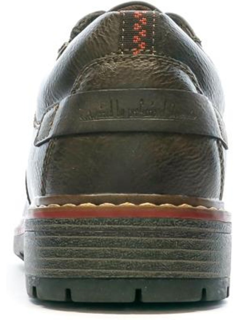 Relife vigorde bruine derbies heren - comfortabele veterschoenen Cappuccinobruin - Kiabi