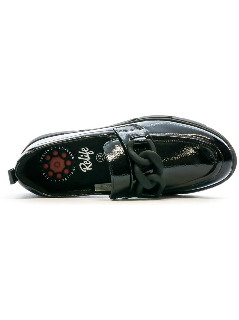 Relife vilsage zwarte dames mocassins Zwart - Kiabi