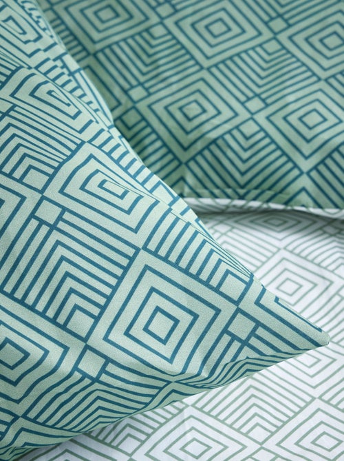 Retro dekbedset - Voor 2-persoonsbed - Kiabi