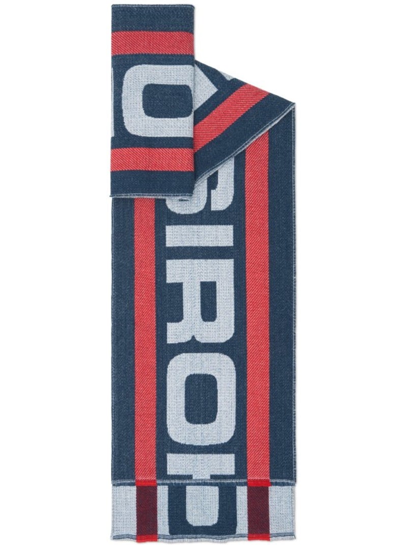 Retro ski-sjaal Blauw - Kiabi
