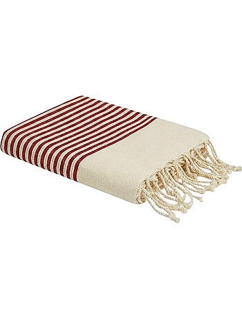 Reva | authentique fouta en nid d'abeille coton recyclé 1x2 m zanzibar
