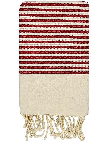 Reva | authentique fouta en nid d'abeille coton recyclé 1x2 m zanzibar