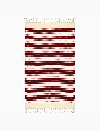 Reva | authentique fouta en nid d'abeille coton recyclé 1x2 m zanzibar