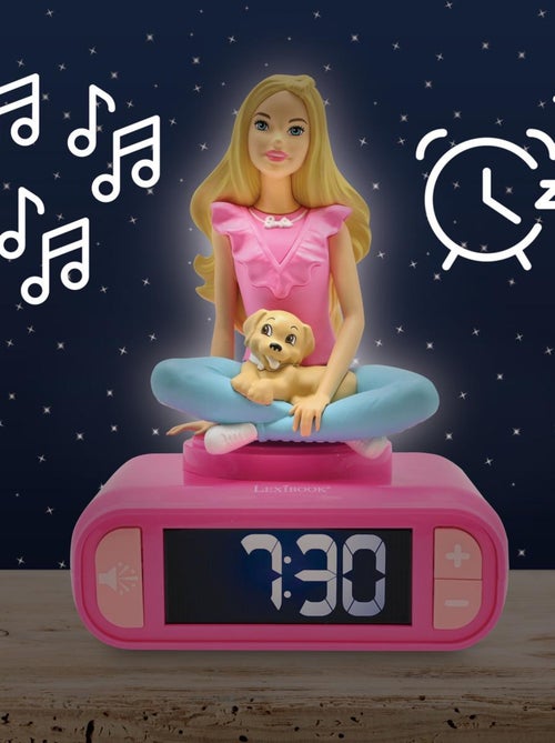 Réveil avec veilleuse barbie en 3d - Kiabi Réveil avec veilleuse barbie en 3d - Kiabi