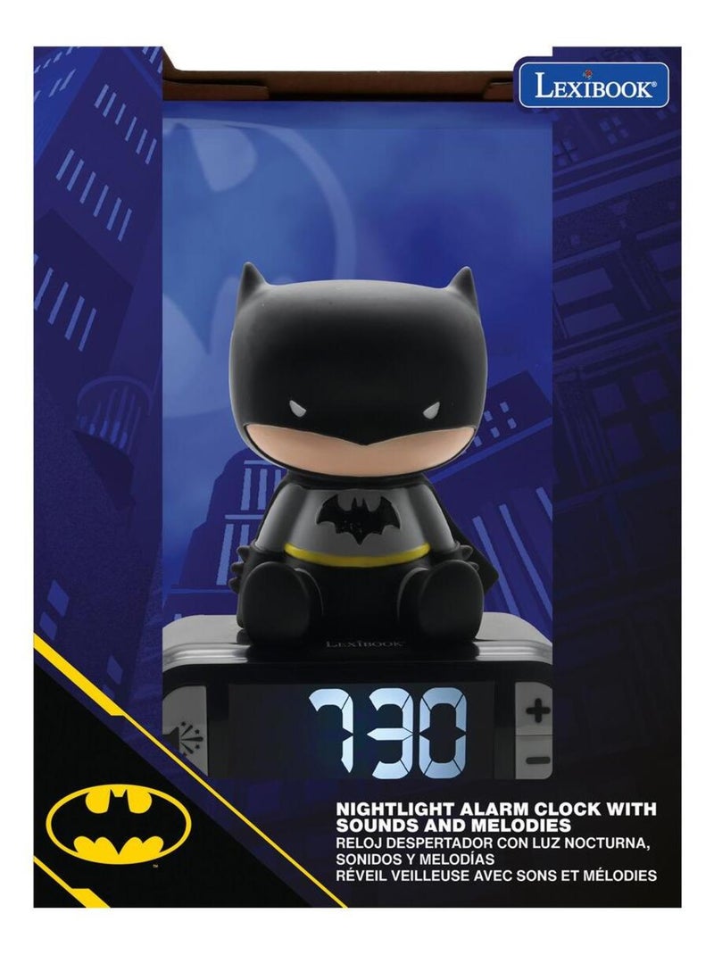 Réveil avec veilleuse batman en 3d Noir - Kiabi