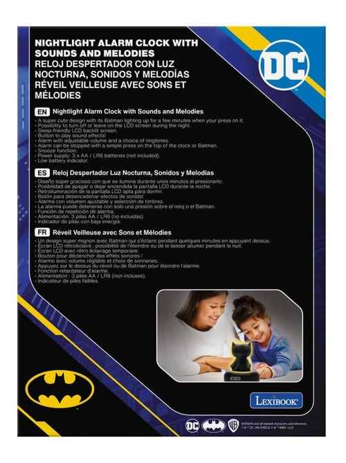 Réveil avec veilleuse batman en 3d - Kiabi Réveil avec veilleuse batman en 3d - Kiabi
